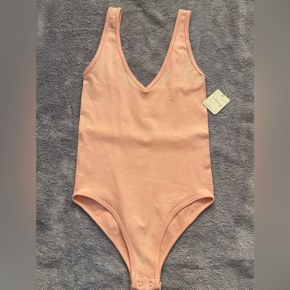 Free People Pink Bodysuit